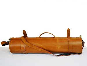 Wholesale Customizable Genuine Leather Knife <b>Roll</b> Bag 15 Slots Chef Knife Case with Detachable Belt Cowhide Chef <b>Roll</b> Holder - Product Image 2
