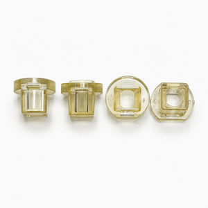 Capuchon de bouton PES résistant à la chaleur, moulage par injection, transparent cristallin, équipement électrique industriel, stabilité dimensionnelle 8x7, OEM ODM - Product Image 2