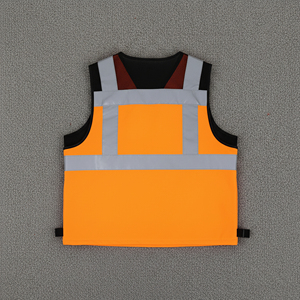 เสื้อกั๊กนิรภัยสะท้อนแสงแบบตาข่าย LED กันน้ำ มาตรฐาน ANSI Class 2 สำหรับผู้ชาย งานอุตสาหกรรม ก่อสร้าง รับผลิตตามสั่ง ขายส่ง OEM พร้อมสกรีนโลโก้ - Product Image 3