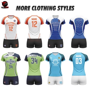 Conjunto de Uniforme de Voleibol Personalizado, Secado Rápido, Transpirable, Poliéster, Uniforme Deportivo, Impresión de Nombre y Número del Equipo - Product Image 4
