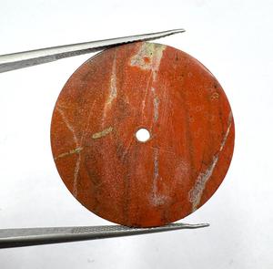 Esfera de Reloj A K Gems GMC-1061W de Jaspe Rojo, 28.5 mm, Pulida por un Lado, Grosor de 1 mm, Orificio Central de 2 mm - Product Image 4