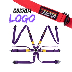 Ceinture de sécurité pour équipe de course TBRACING homologuée FIA 8853 2016 OEM ODM Logo personnalisé Vente en gros Ceintures d'épaule Velcro - Product Image 3