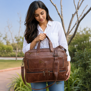 Bolsa de Mensajero de Cuero Genuino, Nueva Llegada, Gran Venta, Multiusos, Bolsa para Portátil de Alta Calidad, Bolsas Unisex de Cuero - Product Image 3