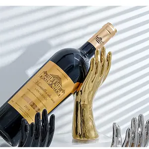 Soporte para Botellas de Vino de Metal Hecho a Mano por el Fabricante, Soporte Premium para Botellas para Decoración de Cocina, Soporte de Lujo para Botellas de Metal Hecho a Mano - Product Image 2