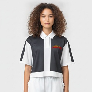 Service OEM ODM – Polos pour femmes, coupe ajustée, imprimés décontractés, sublimation, tissu respirant, disponible en stock, prix abordable - Product Image 5