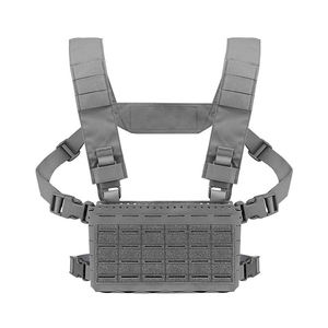 Gilet tactique en nylon personnalisé pour l'entraînement, type micro-châssis de combat, porte-plaques de chasse - Product Image 2