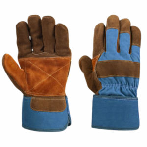 Guantes de Trabajo de Cuero Vacuno Resistentes, Guantes Duraderos para Hombres, para Construcción Industrial y Jardinería - Product Image 1