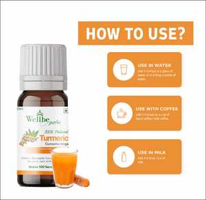Gouttes liquides de latte au curcuma naturel avec cardamome, safran et poivre noir - Product Image 5