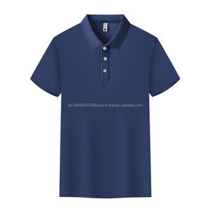 T-shirt décontracté en polyester à séchage rapide personnalisé, polos pour hommes, chemises de golf avec évacuation de l'humidité, taille américaine, livraison rapide - Product Image 1