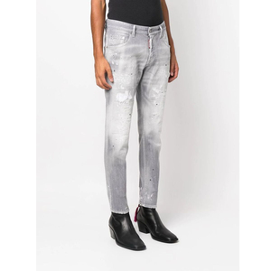 Nouveau Jean Slim Respirant à Boutons pour Homme – Style Déchiré Tendance Printemps-Été – Pantalon en Denim Décontracté de Haute Qualité à Prix Abordable - Product Image 2