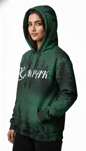 Sweat à capuche unisexe surdimensionné d'hiver contemporain avec broderie et impression par sublimation de qualité supérieure pour un streetwear tendance - Product Image 2