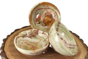 Cuenco de Ónix de Lujo Onyxora, Cuenco de Piedra Tallado a Mano, Cuenco de Ónix Natural BlackStrata, Cuenco de Ónix Sólido PureVein, Precio al por Mayor - Product Image 1