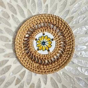 Elegante Juego de Posavasos de Ratán, Tapete de Escritorio, Perfecto para Decoración de Mesa, Fiestas de Cumpleaños y Decoración Festiva, de la India - Product Image 6