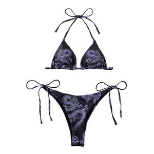 Conjunto de Bikini de Verano para Mujer con Estampado Animal, Personalizado con Transferencia Térmica, Conjunto de 2 Piezas, Spandex, Poliéster, Antibacteriano - Product Image 5