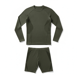 Uniforme de Compresión Sublimado Personalizado para Equipos, Conjunto Deportivo Transpirable de Fútbol, Alta Elasticidad, Ropa Deportiva para Gimnasio y Fitness para Hombre - Product Image 1