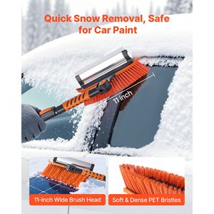 Removedor de Nieve para Auto 3 en 1, Cepillo Giratorio de 180 Grados, Raspador de Hielo, Cepillo para Parabrisas de 34.3 y 42 Pulgadas, Eficaz para el Hielo - Product Image 4
