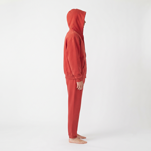 Ensemble de survêtement en coton surdimensionné pour homme, avec fermeture éclair, sweat à capuche et pantalon de jogging, design personnalisé, logo personnalisé, vente en gros - Product Image 3
