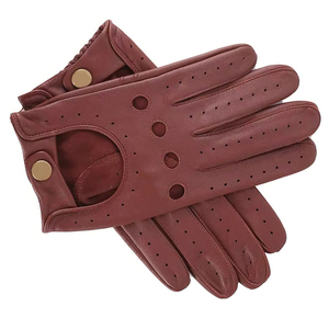 Guantes de Conducción de Piel de Oveja Genuina de Primera Calidad – Piel de Cordero Suave, Ajuste Flexible, Agarre Antideslizante, Estilo Clásico Perforado Unisex - Product Image 5
