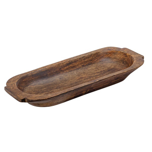 Tazón de masa de madera grande para decoración, centro de mesa, cuencos de masa rústicos decorativos ovalados, regalos del Día DE LA Madre, Acción de Gracias y Navidad - Product Image 1
