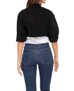 Ladies Autumn Summer Outdoor Waterproof Windproof Breathable Short Style <b>Crop</b> <b>Denim</b> <b>Jackets</b> Plus Size - Product Image 2