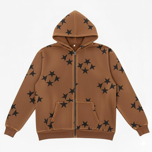 Sweat à capuche pour homme en coton, imprimé, style streetwear décontracté, manches longues, personnalisable, vente en gros - Product Image 3