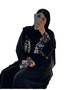 Abaya carrée en coton pour femmes musulmanes, personnalisée, unie ou imprimée, de créateur, pour femmes, foulard de luxe pour femmes - Product Image 1