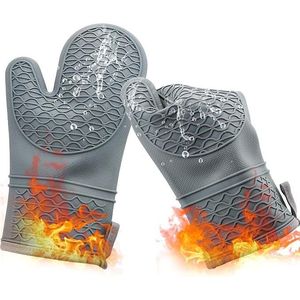 2 Pezzi Guanti da Forno in Silicone Resistenti al Calore fino a 500 Gradi, con Morbida Fodera in Cotone - Product Image 1