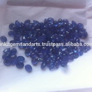 Haute qualité bleu damier coupe tanzanite naturelle ovales à facettes pierres précieuses en vrac impeccables pour la fabrication de bijoux de collier - Product Image 2