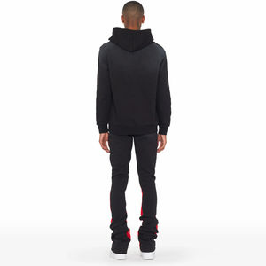 Ensemble de survêtement homme personnalisé à prix de gros – Sweat-shirt à col rond et pantalon de jogging uni en 2 pièces - Product Image 2