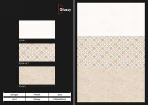 กระเบื้องบุผนังเซรามิกเนื้อเรียบหรูหรา ขนาด 30x60 ซม. สำหรับตกแต่งผนังภายในสไตล์ร่วมสมัย เหมาะสำหรับห้องน้ำและห้องครัวสมัยใหม่ - Product Image 5