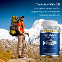 Cápsulas Blandas de Ácidos Grasos Omega-3 EPA DHA, Aceite de Pescado Omega-3, Salud Inmunológica, Cerebral y Cardíaca, Cápsulas Blandas de Apoyo Inmunológico