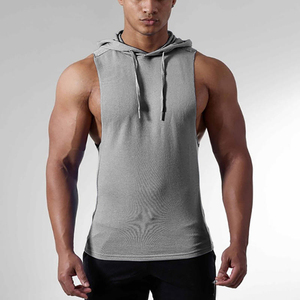 Camiseta sin Mangas con Capucha para Hombre KHILAN INDUSTRIES, 100% Algodón, Cuello Redondo, Informal, Transpirable, Tejida, Sólida, de Secado Rápido 2026 - Product Image 3