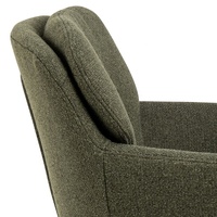 Fauteuil de salle à manger moderne en tissu avec pieds en métal vert pour salle à manger, cuisine, bureau à domicile, hôtel, villa et appartement