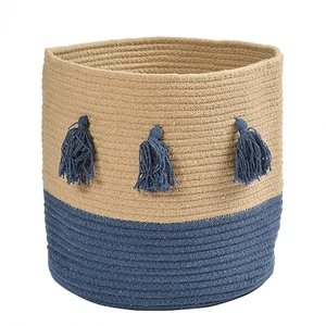 Cesta Decorativa Hecha a Mano con Asas – Almacenamiento Resistente y Elegante para el Hogar y la Oficina - Product Image 5