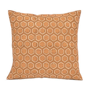 Housse de coussin de massage TheFabira 100% coton écologique lavable rectangulaire unie moderne personnalisable avec fermeture éclair - Product Image 1