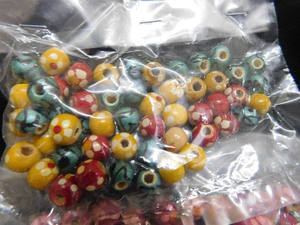 Custom Made Handmade Bone Beaded <b>Pink</b> Flower <b>Petals</b> for Elegant Home Decor Craft Projects & Jewelry Making - Product Image 3