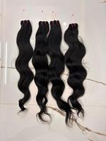 Lots de Cheveux Indiens Vierges Bruts Lisses 100% Naturels Non Traités Tissage de Cheveux Humains Pointes Épaisses Faible MOQ