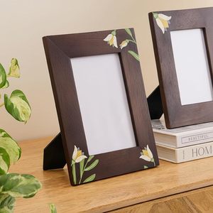 Handpainted Wooden Photo <b>Frame</b> for Home Decor Handmade Decorative <b>Picture</b> <b>Frame</b> for Table Wall Living Room Bedroom - Product Image 5