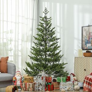 Albero di Natale Artificiale da 210 cm con Luci Calde, 2901 Punte e Supporto in Acciaio per Decorazioni Casa e Ufficio - Product Image 2