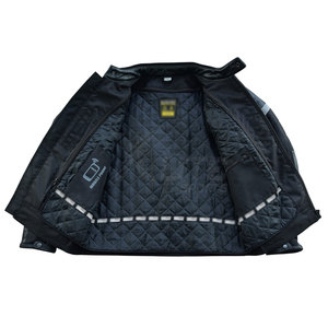 Veste de moto en cuir respirante, imperméable et coupe-vent pour homme, confortable, coupe régulière, doublure intérieure douce, toutes saisons - Product Image 5