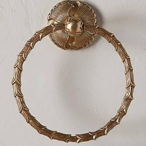 Floral Design <b>Towel</b> <b>Holder</b> for Bathroom Elegant Stylish Luxury High End <b>Towel</b> <b>Holder</b> Rack Brass Aluminum Stylish Organizer - Product Image 4