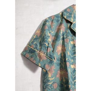 Conjunto de pijama corto de algodón estampado para mujer, ropa de dormir cómoda, traje de noche ligero para verano - Product Image 2