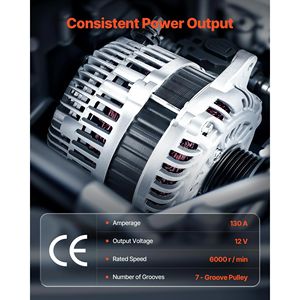 Alternatore Auto Bluebird 11341 Compatibile con Nissan Altima V6 3.5L 2007-2010, Maxima 2009-2010, Murano 2009-2014, Quest 2011-2017 - Product Image 3