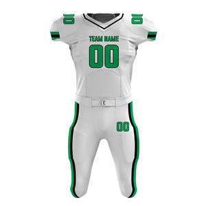 Uniformes de football américain respirants sur mesure en gros, maillots de sport à manches courtes imprimés par sublimation, option grande taille - Product Image 1