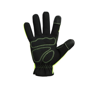 Gants de mécanicien en cuir de haute qualité, avec poignet élastique, résistants au froid et à la chaleur, antidérapants, flexibles, durables et anti-humidité - Product Image 3