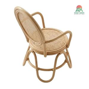 Silla Infantil de Ratán Nhat Minh, Respaldo Redondo, Estilo Tropical, Uso en Interiores, Duradera - Product Image 2