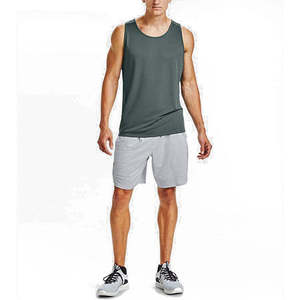 High Quality Solid Color Gym Tank Tops Custom Ribbed Men Sports tank Tops USA Size <b>Stringer</b> Stretchable Muscle Men's Tank tops - Product Image 3