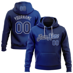 Sudadera con Capucha Deportiva de Moda, Diseño Nuevo, Personalizada, con Degradado Azul Marino y Gris, Venta Directa de Fábrica - Product Image 1