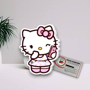 Paleta Magnética de Alta Calidad con Forma de Diamante para Extensiones de Pestañas Hello Kitty, Soporte Acrílico Personalizado para Artistas de Pestañas - Product Image 2
