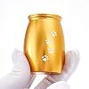 Pet Urn Teardrop Shape Stainless Steel Airtight For <b>Dogs</b> Paw Print Design Gold Color - Product Image 6